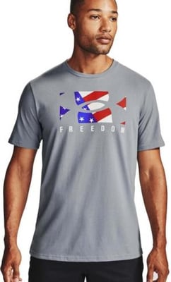 Under Armour Freedom New BFL T-Shirt - Men's, Steel, Small, 1358039035SM