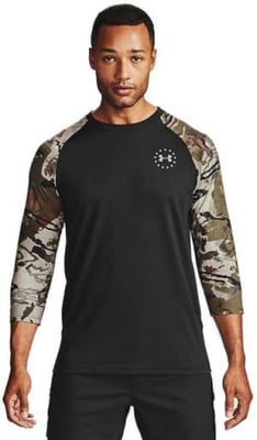 Under Armour Freedom Flag Utility T-Shirt - Men's, Black, Large, 1358292001LG