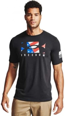 Under Armour Freedom New BFL T-Shirt - Men's, Black, 2XL, 13580390012X
