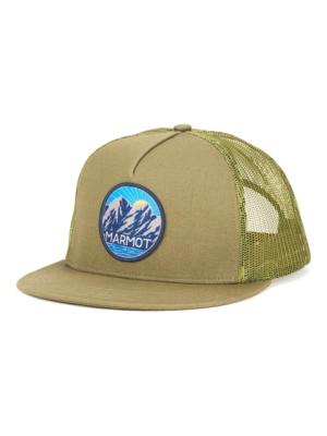 Marmot Logo Trucker Cap - Mens, Foliage, 17430-19170-ONE