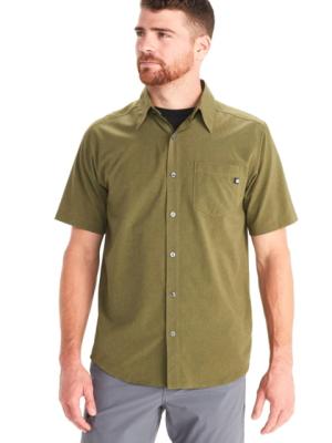Marmot Aerobora Short Sleeve Shirt - Men's, Winter Moss, X-Large, 42100-16285-XL