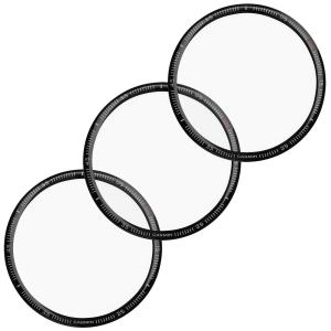 Focus Camera Focus 9H Tempered Glass Screen Protector Film for Garmin Fenix 7 (42mm, 3-Pack) in Black/Clear FC-FENIX7