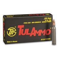 TulAmmo, .223 Remington, FMJ, 55 Grain, 180 Rounds 196640001290