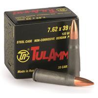 TulAmmo, 7.62x39mm, FMJ, 122 Grain, 1,000 Rounds 196640002464