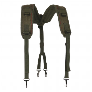 US Military Surplus Individual Equipment Belt LC-1 Suspenders Used 8465-00-001-6471