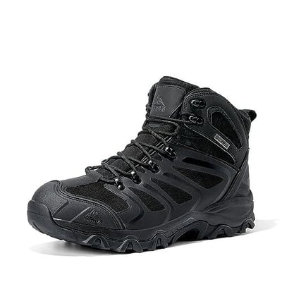 NORTIV 8 Men's Ankle High Waterproof Hiking Boots Outdoor Lightweight Shoes Trekking Trails Armadillo N195-OU2HB2AE26-AA01