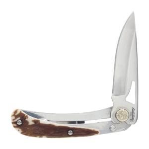 UNCLE HENRY KNIFE 3UH LARGE 2.7” BLADE STAGLON HANDLE SCLS 