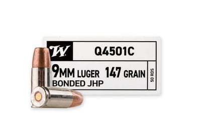 Winchester 9mm Luger 147 Grain Bonded Jacketed Hollow Point 50 Rounds 208922314185