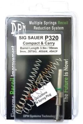 DPM Recoil Rod Reducer System for Sig Sauer P320 Compact and Carry, 9mm, 357Sig, 40SW, .45ACP, MS-SI/15 MSSI/15