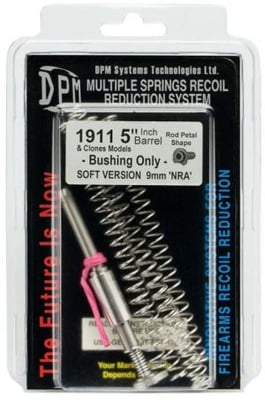 DPM Recoil Rod Reducer System for 1911 5in Barrel and Clones, Bushing ONLY, Soft Version 9mm NRA, MS 1911 A1-5 NRA 213007221070