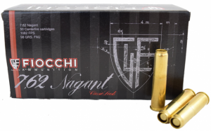 Fiocchi Ammunition 7.62x38 Nagant 98 GR FMJ Ammo - 1000 Case 234400144910