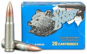 Bear Ammunition Silver Bear 5.45x39 65gr. Fmj 750 Round Case 24607094862967