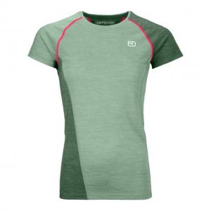 Ortovox 120 Cool Tec Fast Upward T-Shirts - Womens, Green Isar Blend, Large, 8805700009
