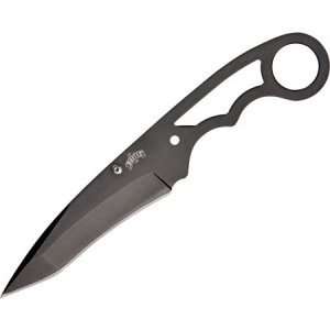 China Made 4236 Neck Fixed Recurve Tanto Blade Knife with Skeletonized Handle 2807472063971