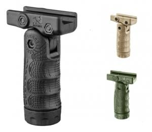 FAB Defense 7-Position Tactical Folding Grip W/Storage Cavity, OD Green FXTFLG