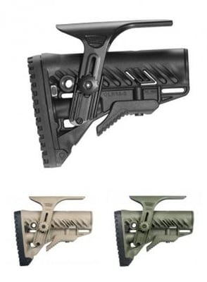 FAB Defense AR-15/M4 Stock With Adjustable Cheek Riser Battery Storage And Rubber Buttpad, Flat Dark Earth, fx-glr16cpt 290105945839