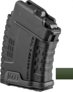FAB Defense ULTIMAG VZ.58 Polymer Rifle Magazine, 7.62x39, 10 Rounds, OD Green, fx-umagvzr10g 290111586507