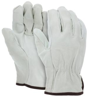 MCR Safety Leather Drivers Work Gloves, CV Grade Grain Cow, Straight Thumb, Beige, XX - Large, 32013XXL 30451431362235