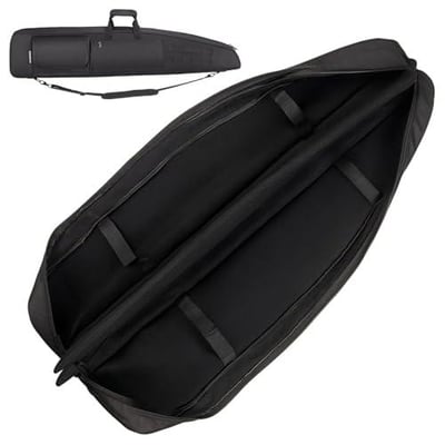 HUNTSEN Soft Double Long Gun Bag 38” 42” 44” 46" 52" w/Padded Handle Adj Sling Dual Lockable Zippers, Multiple Mag Holder Pouches from $29.99 308076157537