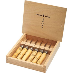 Opinel 01555 Nature Wood Box 6 Pieces