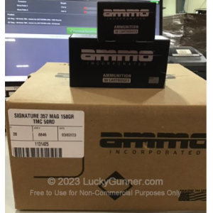 357 Mag - 158 Grain TMJ - Ammo Inc. - 1000 Rounds 314202316527