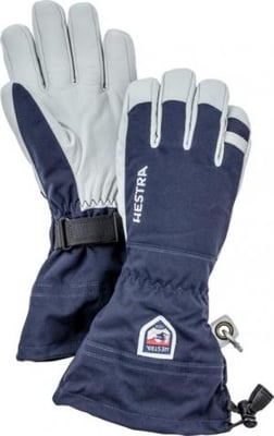 Hestra Army Leather Heli Ski 5 Finger Glove - Unisex, Navy, 5, 30570-280-05