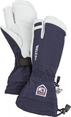 Hestra Army Leather Heli Ski 3 Finger, Navy, 9, 30572-280-9