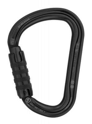 Petzl William H-Frame Carabiner, Triact-Lock, Black, M36A TLN 3342540102330