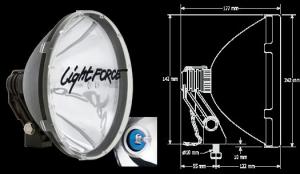 Lightforce RMDL Driving Light Blitz 240Mm, Hid Twin Pack 12V 35W Remote Gear 5000K HID240T