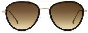 OTIS Templin Sunglasses, Black/Brushed Gold/Dark Brown Gradient, 53-18-145, 121-2001 339740042843