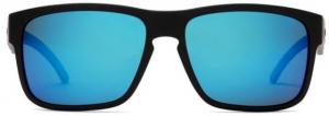 OTIS Rambler Sunglasses, Matte Black/Mirror Blue Polar, 58-16-129, 137-2101P 339740047077