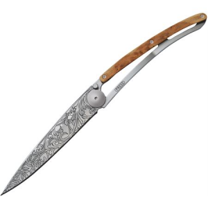 Deejo 1CB014 Art Nouveau Juniper 37g Framelock Folding Pocket Knife
