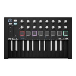 Arturia MiniLab MKII Inverted MIDI Controller in Black 3760033531496
