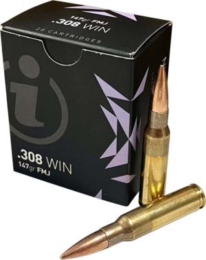 Igman .308 Winchester 147 Grain Full Metal Jacket Brass Cased Centerfire Rifle Ammunition, 20 Rounds, AMMLIVING308 3877002037177