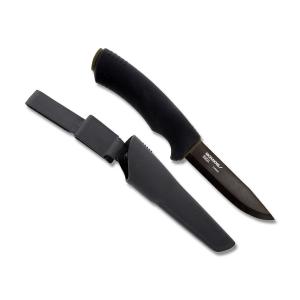 Morakniv Bushcraft with Black Rubber Handle and Black Carbon Steel 4.3" Clip Point Blade Model M-12490 391846016274