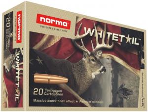 Norma Whitetail .308 Winchester 150gr Brass Cased Centerfire Rifle Ammo, 20 Rounds, 20177382 393923325316