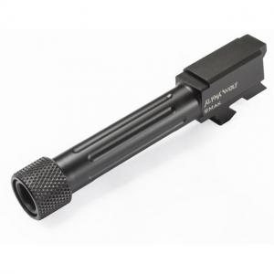 Lone Wolf AlphaWolf Glock 42 .380 ACP to 9x18 Makarov Threaded Conversion Barrel, 1/2x28, Black, AW-429X18TH 397370699836
