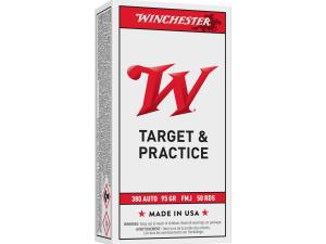 Winchester USA .380 ACP Ammunition 95 Grain FMJ 955 fps 500 Round Case Q4206