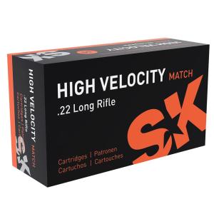 SK Ammunition .22 LR High Velocity Match 40gr Ammunition Box of 50rds 420437 4023045424378