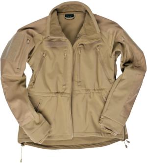 MIL-TEC Softshell Plus Jacket - Men's, Coyote, Large, 10859005-904