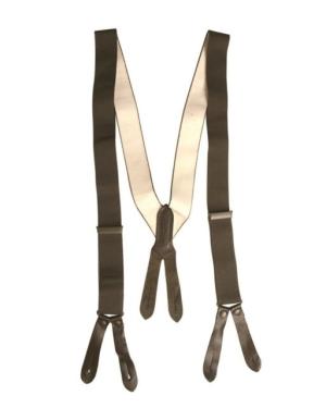 Military Surplus German Trouser Suspenders Used, Grey, 91318000