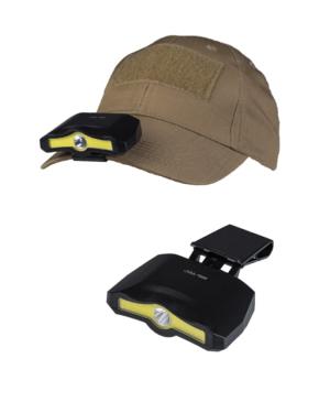 MIL-TEC Cap Light w/ Clip, Black, 2.3 x 3.1 x 2.55, 15183550