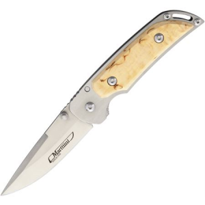 Marttiini Knives 915111 MFK-2CB Curly Birch Folder Folding Knife with Curly Birch Handle