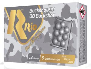 Rio Ammunition 12 2.75 OOBK 9PEL BUCK, 5 Shells/Box RB129