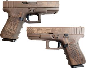 Glock 19 Gen4 Patriot Brown 9mm 4" Barrel 15-Rounds GrabAGun Trump 2020
