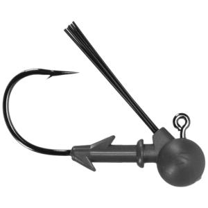 Keitech Tungsten Super Football Jig Head, 1/4oz, Custom Number 2/0 Hook, Gray, 3 Per Bag, SF2014