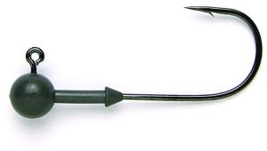 Keitech Tungsten Super Round Jig Head, 1/8oz, Custom Number 3/0 Hook Gray, 3 Per Bag, SR3018 SR3018