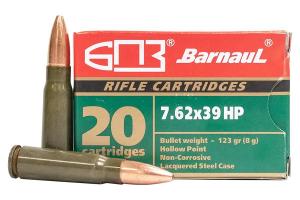Barnaul Centerfire Rifle Steel 7.62 X 39 123-Grain 500-Rounds HP 762X39HP123