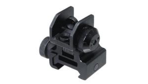 LEAPERS Flip-Up Rear Sight with Windage Adjustment and Dual Aiming Apertures 4712274522626