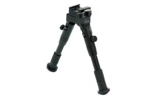 Leapers UTG Shooter's Bipod, Quick Detach, 6.2in-6.7in Center Height, Black, TL-BP28SQ 4712274525580